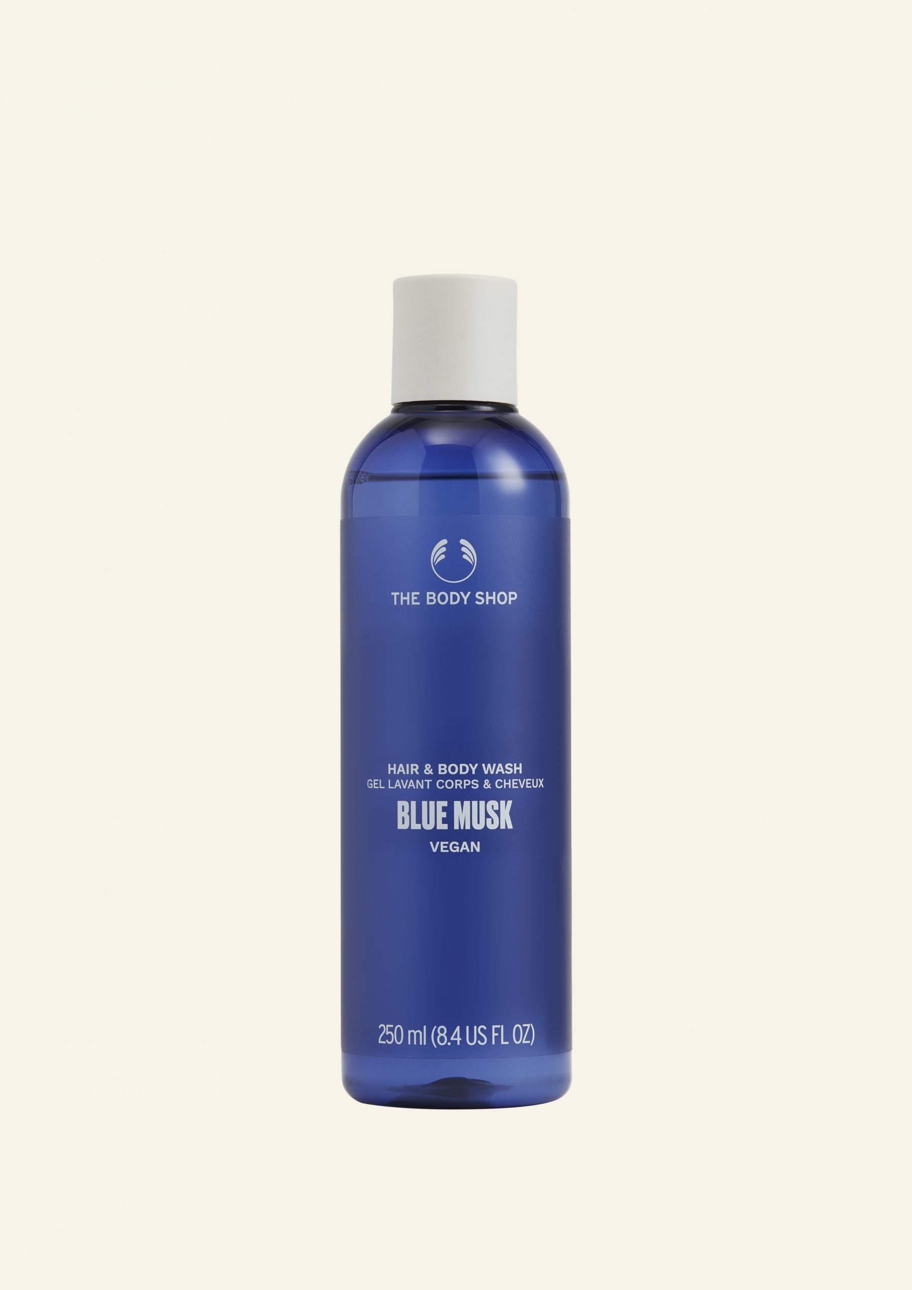 Xhel Larës për Flokët dhe Trupin Blue Musk