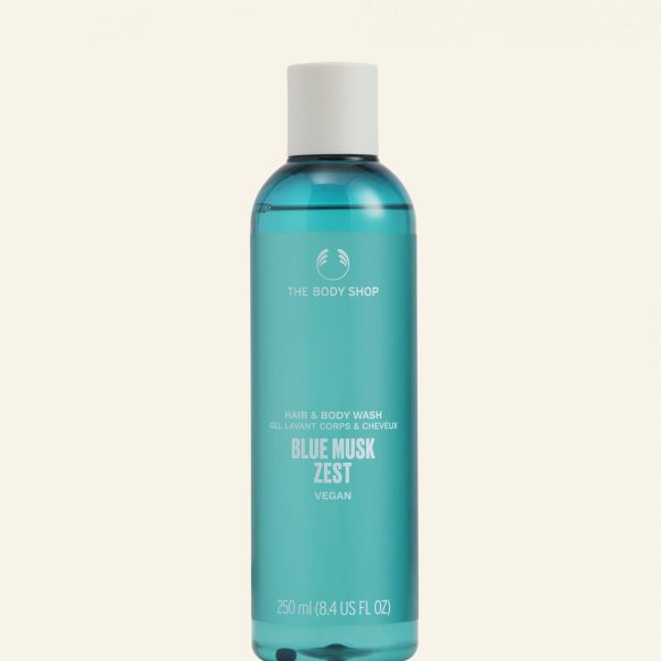 Xhel Larës për Flokët & Trupin Blue Musk Zest